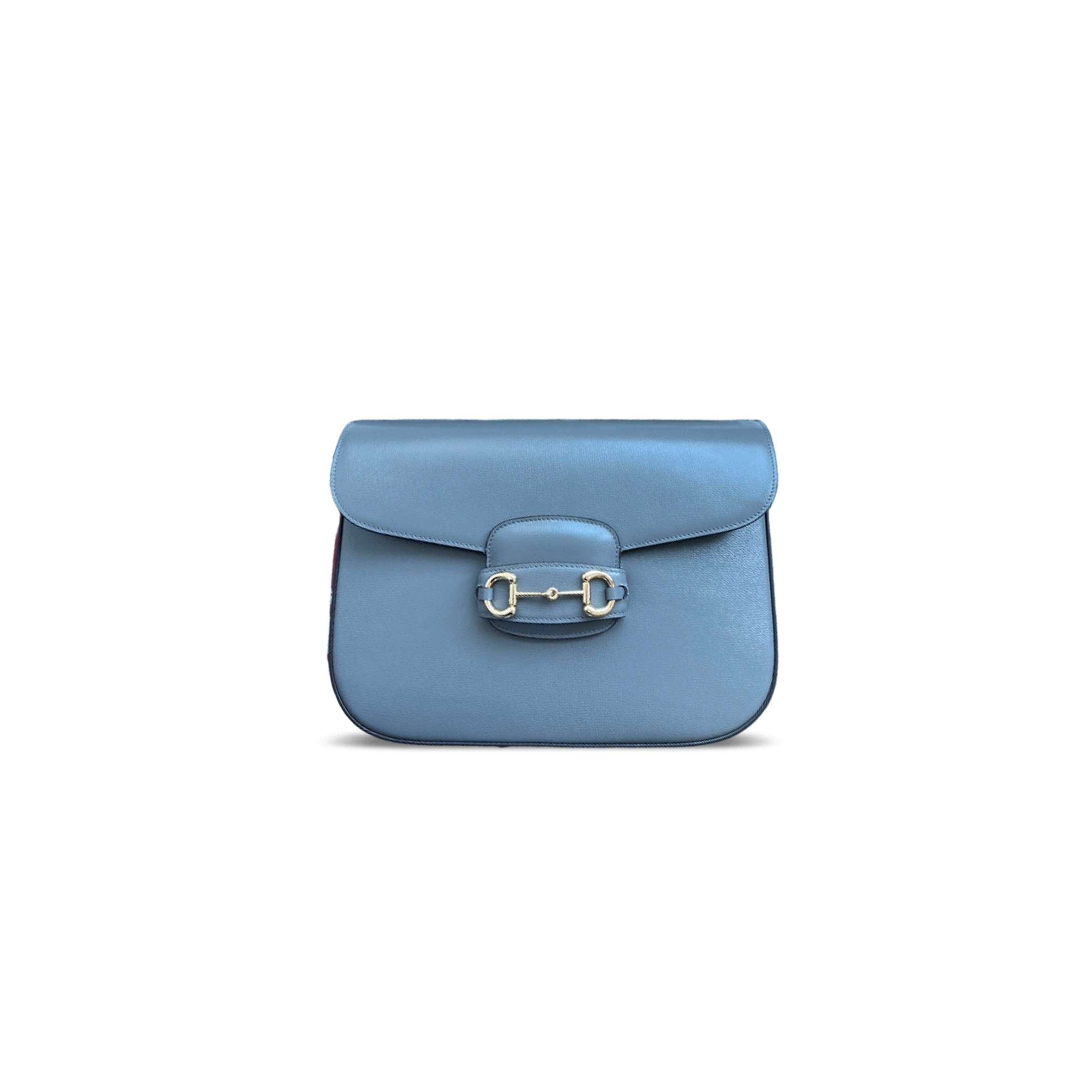GUCCI HORSEBIT 1955 CANVAS WITH LEATHER SHOULDER BAG 700457 (30*21*7.5cm)